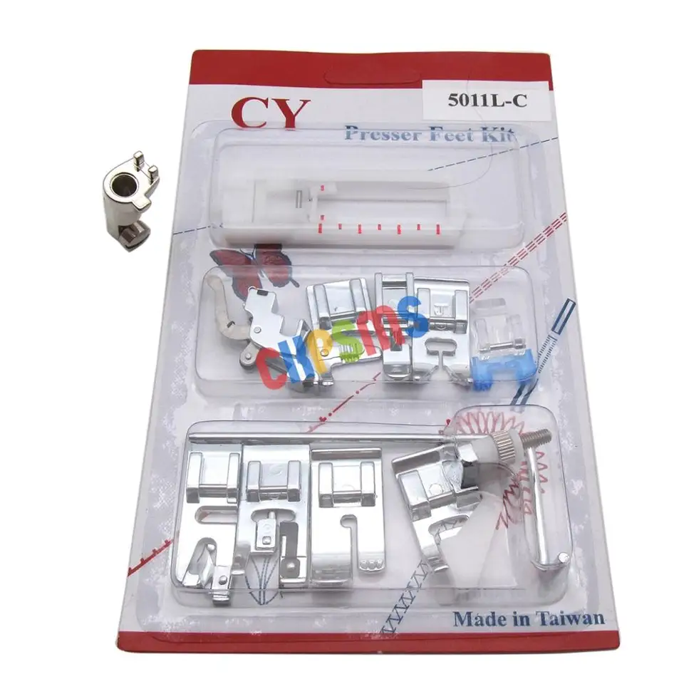 #5011L-C +001947.70.00 11 Ps Presser Foet Atchingments Fit for Bernina Old Style Stromes 530 730 830 801 930
