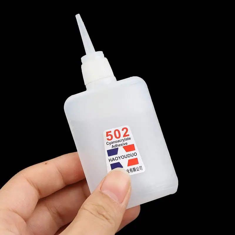 502 40 ml fľaše Okamžité super silné lepidlo DIY tekuté šperky topánky Strúhne sušenie priehľadné lepidlo