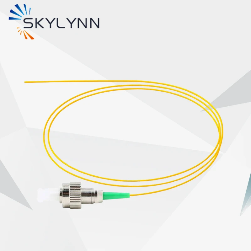 50ks 1 meter dĺžka FC/APC Single Mode G652D/G657A1/G657A2 0,9 mm tesný pufer žltého LSZH vláknitého pigtailu na zostrih