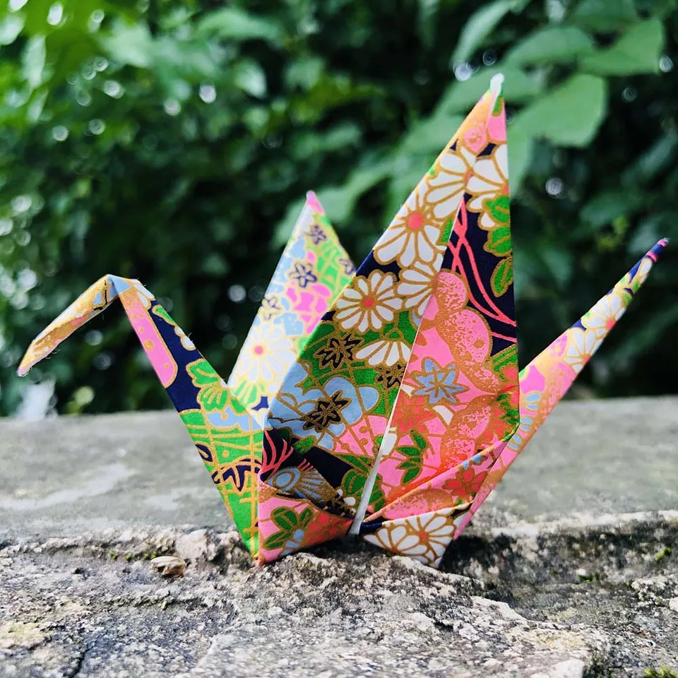 50ks 15 cm permermade origami papierové žeriavy záhyby origami žeriavmi Washi Papar Bird DIY Garlands na svadobnú narodeninovú oslavu láskavosť