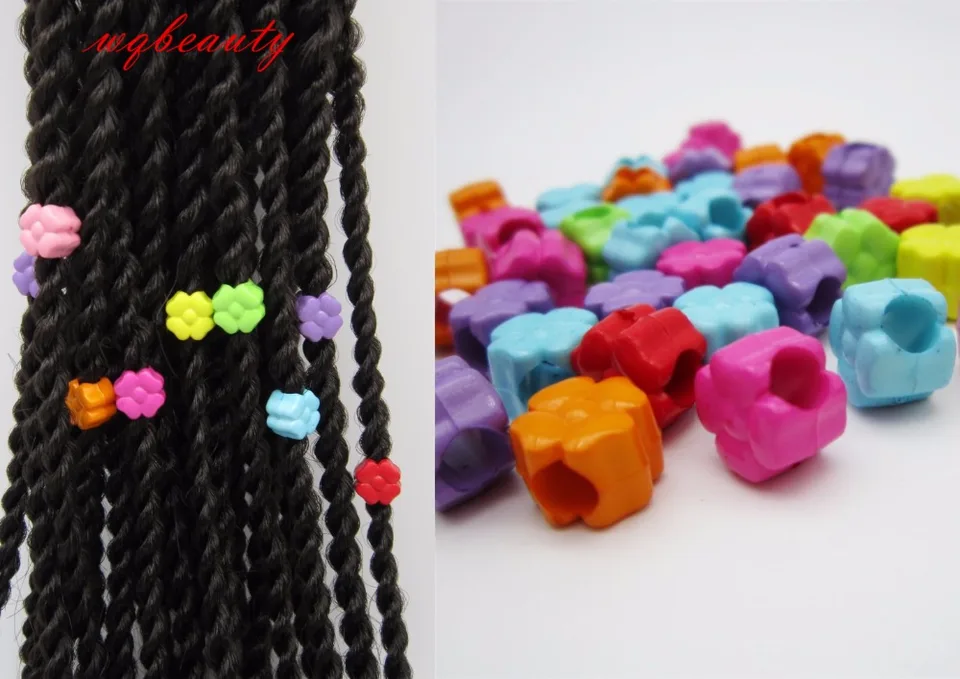 50ks-150ks háčkovanie detské deti Dievčatá krabica na vlasy Braid Dread Dread Ruads Clips