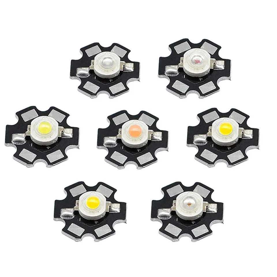50ks 1W 3W Cold s 13000K-15000K 100LM-110LM Vysoko výkonný Taiwan Epistar Chip LED žiarovka LAMP HLIDÍNA