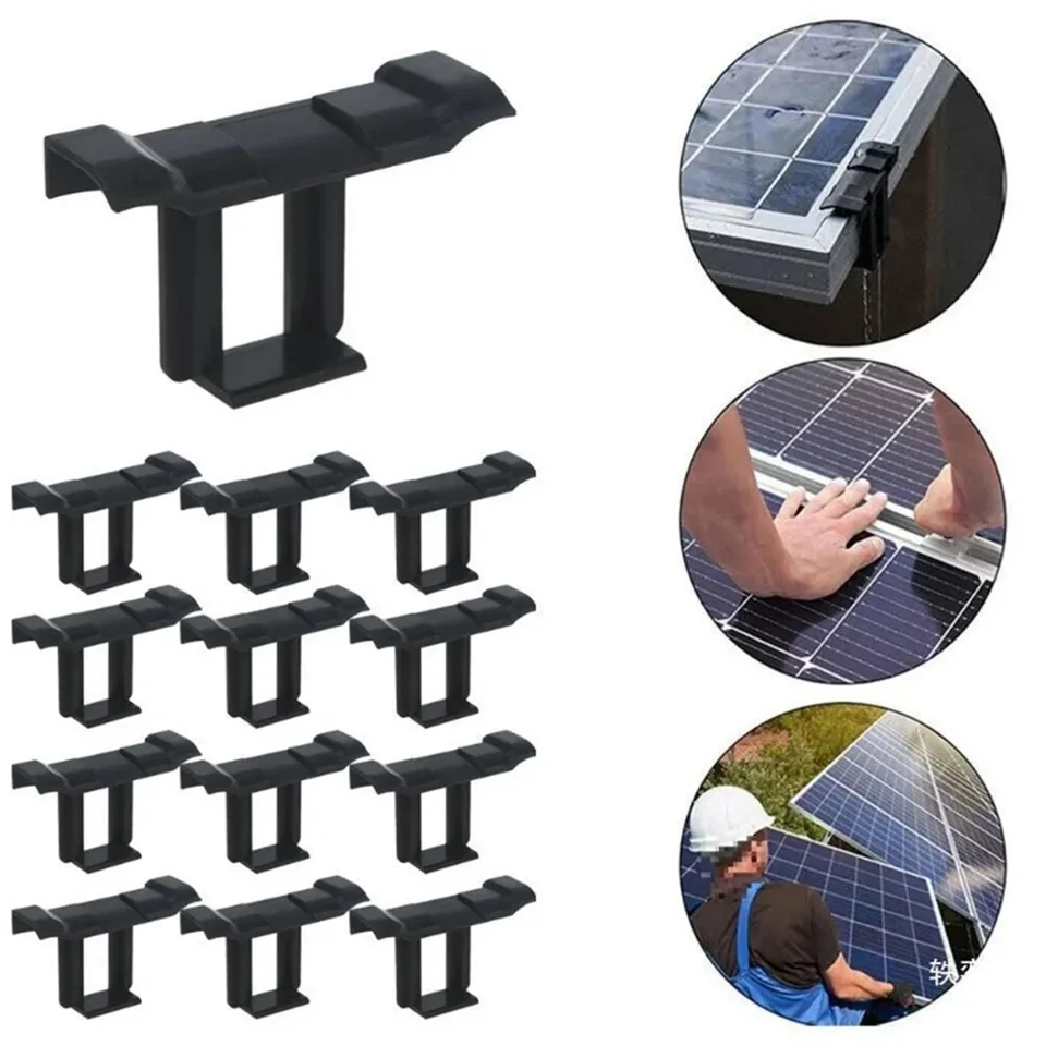 50ks 30 mm solárny panel Vodné odtokové svorky Photovoltaický panel Voda Drifed Clip Automatický
