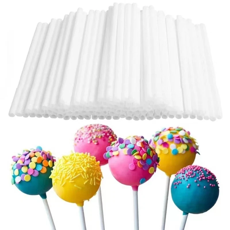 50ks 8 cm lollip tyčinky bpa zadarmo koláčové tyčinky pre čokoládové cukrové cukrovinky Lollippers pre torty