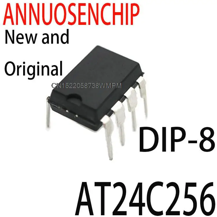 50ks DIP8 24C256 DIP-8 EEPROM NOVÝ AT24C256N AT24C256