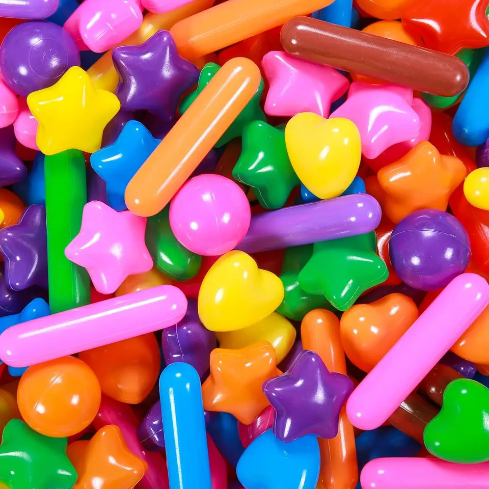 50ks farebné loptičky jamy ekologicky priateľské kruté doklady Plastové vlnové loptičky Ocean Balls Toyball detské deti narodeniny bazén stan Party dekora