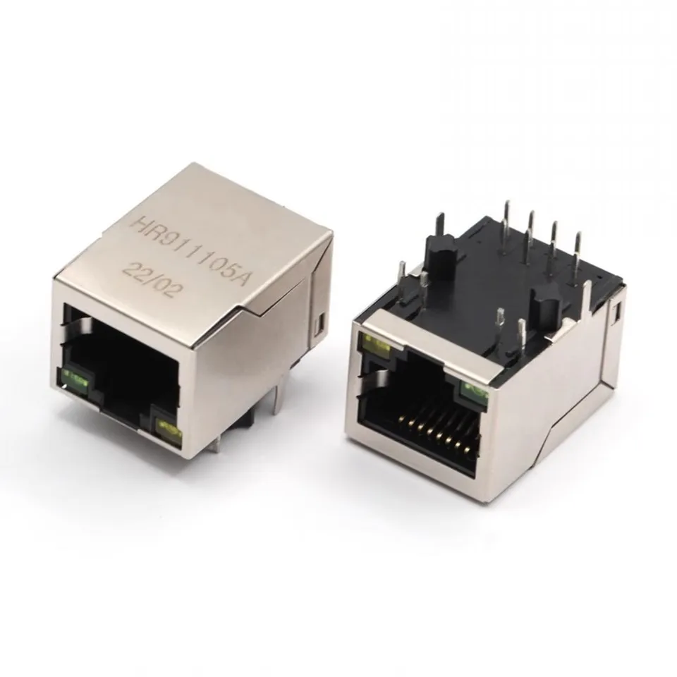 50ks HR911105A Ethernet Interface RJ45 Network transformátor 100M Single Port RJ45 Connector