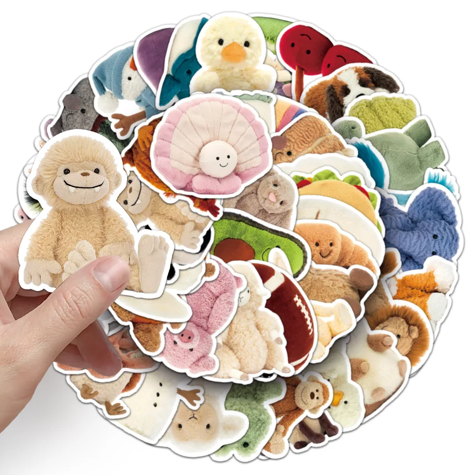 50ks kawaii želé nálepky pre domácich majstrov