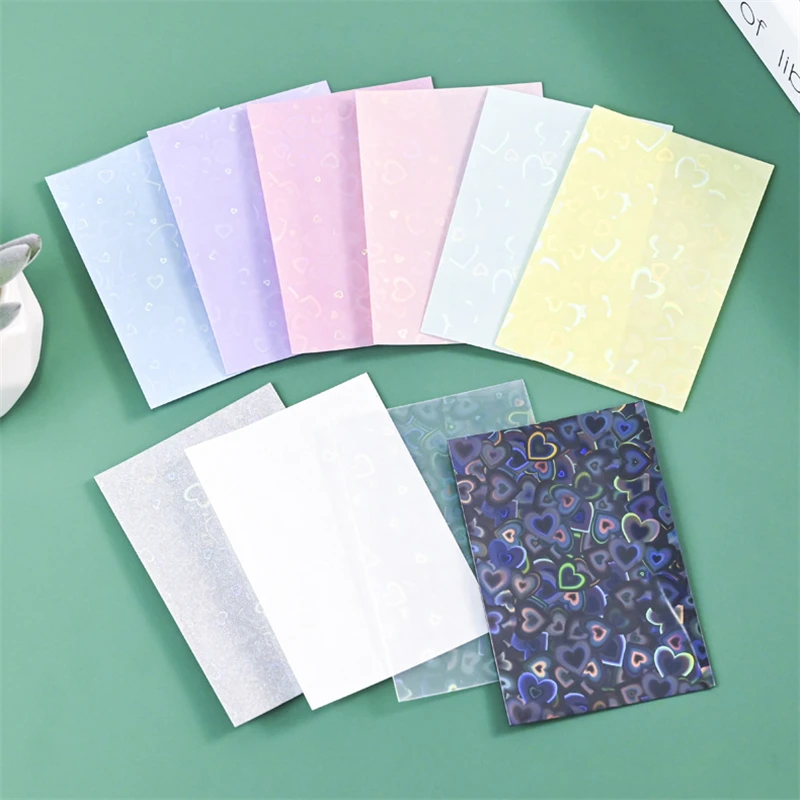 50ks KPOP CARD Ruckves Držiteľ karty 61*91 mm srdce Bling Photocard Photoard Photo karty Filmy