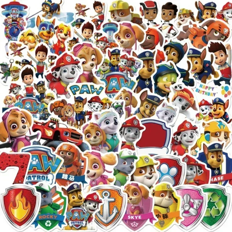 50ks, ktoré neopakujú rôzne karikatúry anime roztomilé patro hliadky pre domácnosti Detské vodotesné nálepky