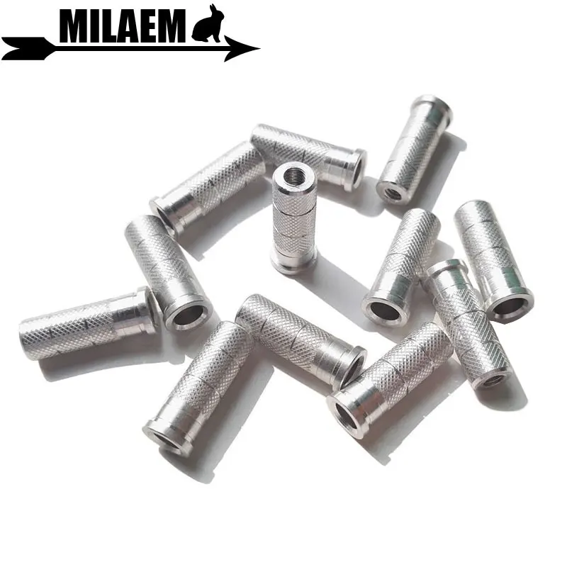 50ks lukostreľba hliníková šípka Vložte ID 6.0 /6.2 /7,6 mm diy šípky so šípkou Cieľový lovecké príslušenstvo