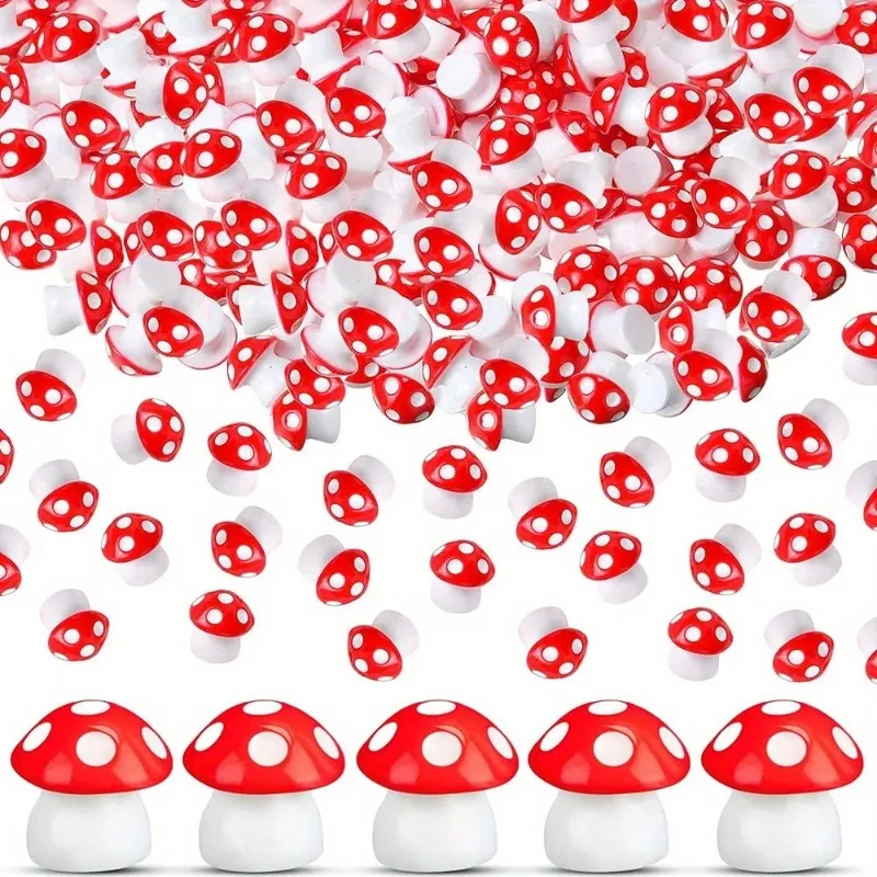 50ks malá živici Mini huby Miniatúrne figúrky pre mikro záhradnú krajinu Terrárium remeslá dekorácia