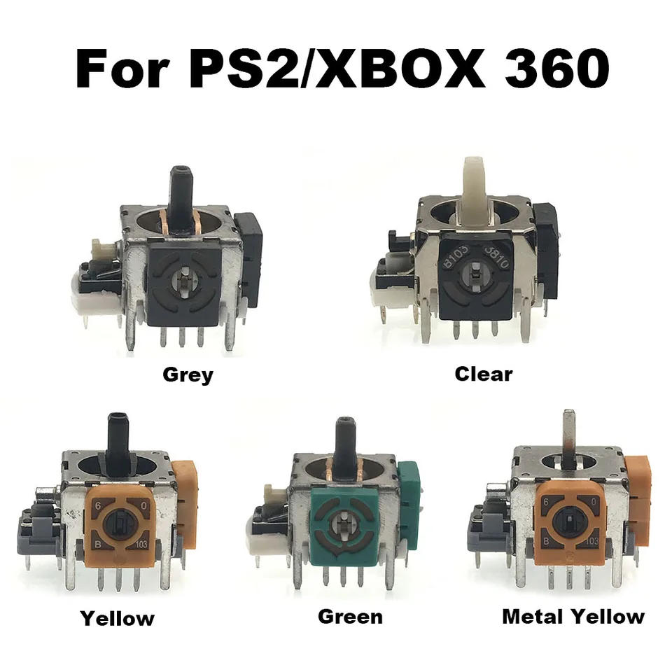 50ks náhradný 3D analógový joystick Analógový palec pre radič PS2 Xbox 360
