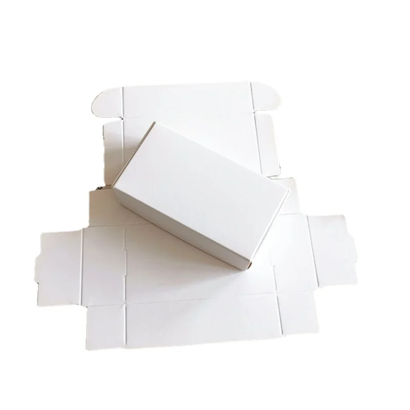 50ks Plant Biely papier ručne vyrábaný mydlový krabica lepenka Šperky Svadobná oslava Biele remeslo X-Mas Darček kozmetické obal