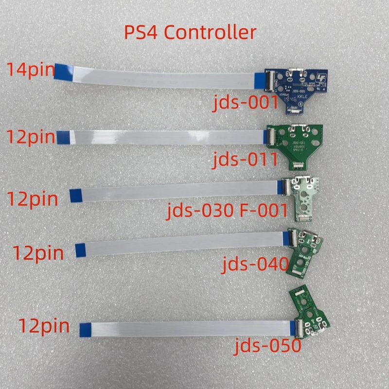 50ks pre JDS-001 JDS-011 JDS-030 F001 JDS-040 JDS 040 JDS-055 050 USB nabíjacia doska s flex káblom pre radič PS4
