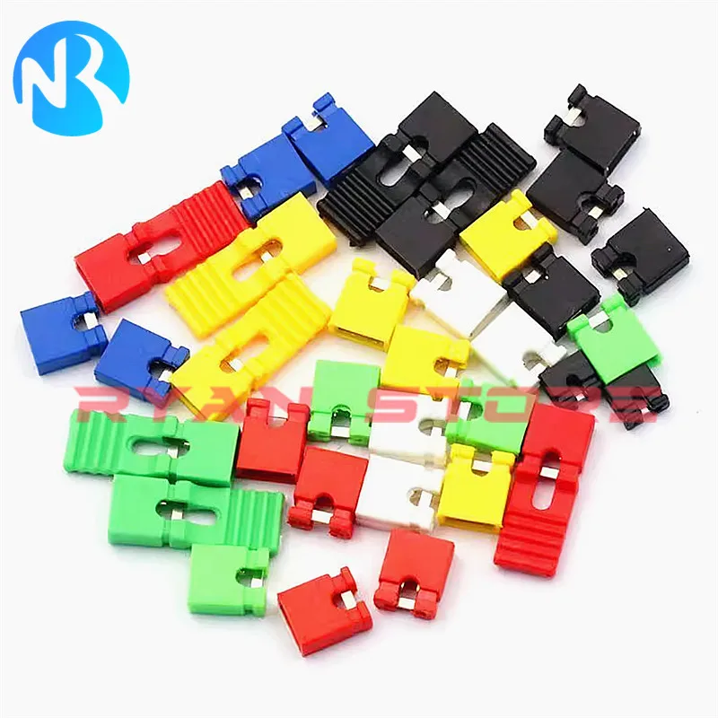 50ks rozstup 2,54 mm kolíkovej hlavičky konektora SKROKOVANÉ KRÁTOKOVÉ KAPOVÉ KAPOVÉ KAPICKÉ PCB