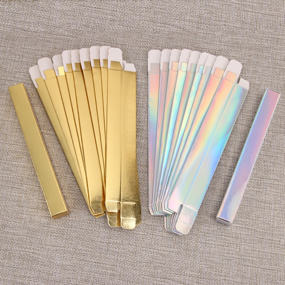 50ks/set Empty Eyeliner Box Twist Pen Packaging Boxy Kutikulové olejové balenie DIY make-up vzorky balenie skladovacieho puzdra