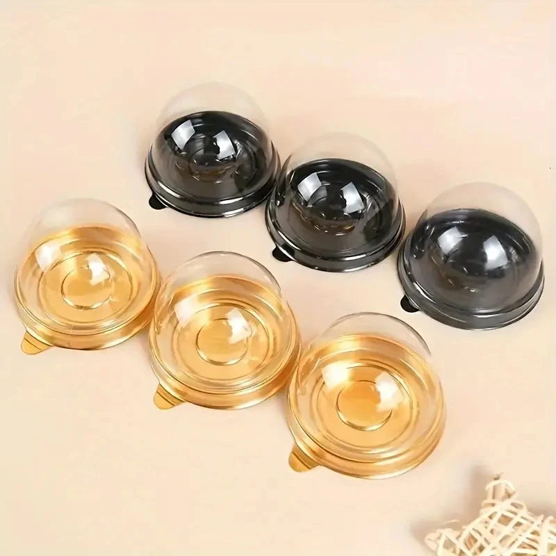50ks Snow Mei Niang Dafu Visual Baliaging Box Egg Yolk Crisp Single Round Blister Box Mooncake Box Green Cesto Balenie Box