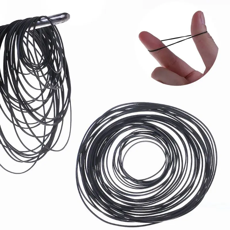 50ks/taška 1 mm mix kazety páskové páske pásové pásy Rozsúdený plochý gumový pás 45-130 mm QX2B