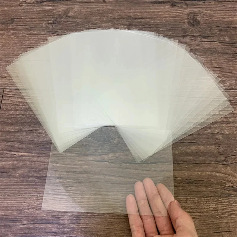 50ks tepelne odolné voči čistým acetátovým listom, 11x16cm PVC Transparentné plasty
