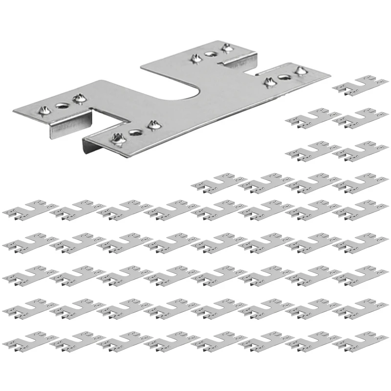 50ks uzemnenie vodivého plechu tesnenie solárne panely káblovú svorku uzemňovaciu klipovú plošinu 28x50 mm