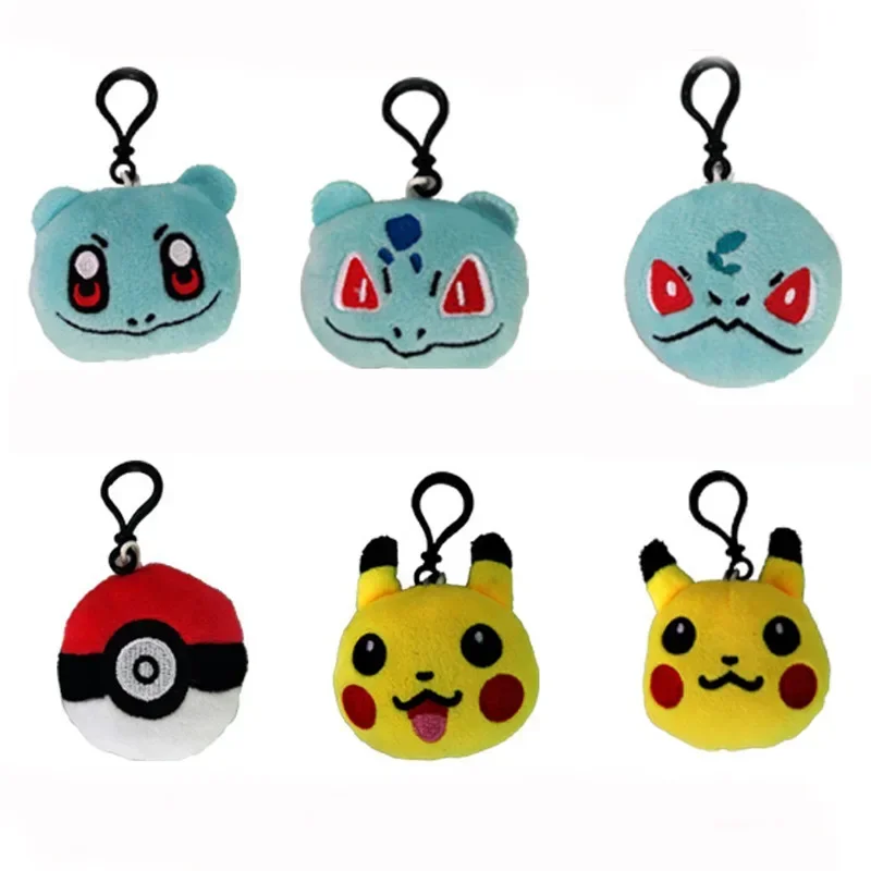 50ks/veľa anime mew/bulbasaur/charmander plyšové hračky prívesok keychain bábika