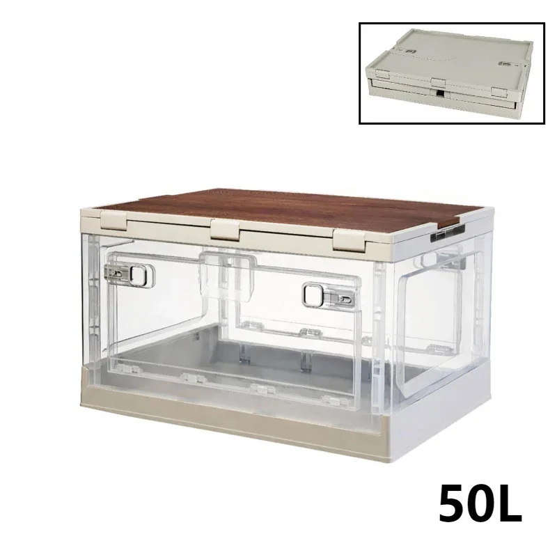 50L domáce oblečenie hračky skladacie úložné skrinky Outdoor Picnic Car Trunk Home Camping Box Storage a triedenie