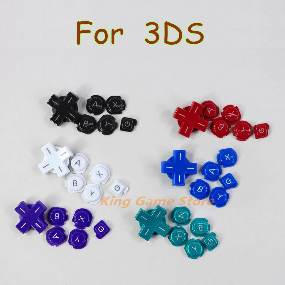 50set pre 3DS Game Console Abxy D-Pad Tlačidlo Nastaviť Abxy D-Pad Cross Cross Tlačidlá zapnutie tlačidla vypnutia pre 3DS