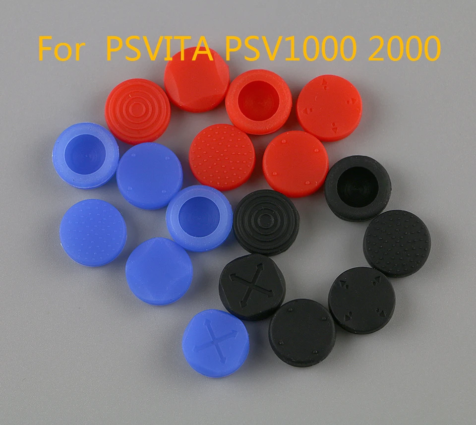 50sety 6 in 1 Silikónová priľnavosť Joystick Joystick Analógový gombík súprava puzdro pre PS Vita PSV 1000/2000