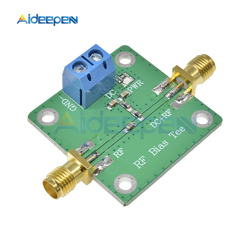 50V 500MA DC DC TEE širokopásmové pásmo 10-6000 MHz 6GHz RF Mikrovlnný modul DC-Blocker Modul pre Radio Radio RTL SDR LNA LNA s nízkym šumom