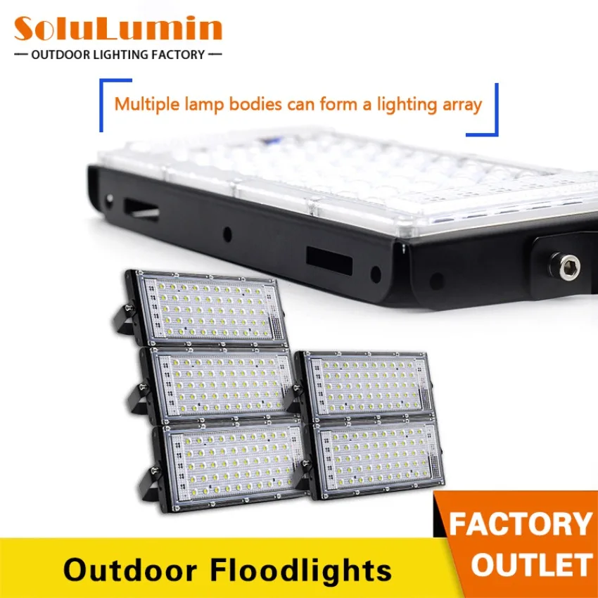 50W 100 W 150 W vonkajšie LED svetlomet IP65 nepremokavé reflektory AC220V Záhradné nádvorie LED reflektor LED reflektor Street Light Wall Lamp