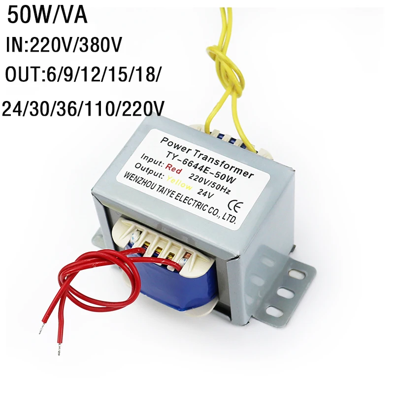 50W/VA Dvojité/jedno izolované výstupné napätie výkonového transformátora Vstup z medi 220V 380V Minipower Supply Audio Transformátory