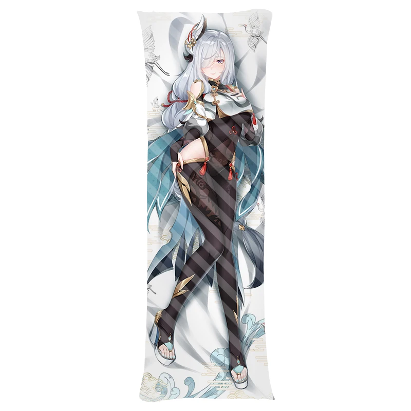 50x180cm Genshin náraz shenhe objímanie vankúša vankúš dakimakura dlhý kostým shenhe otaku 2-strany vankúšový kryt vankúš