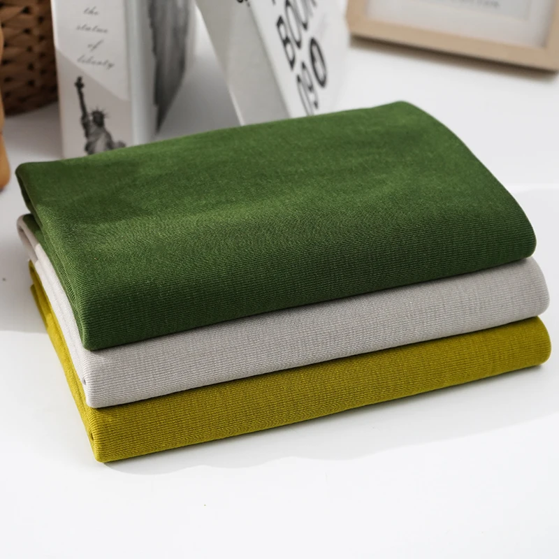 50x190cm vlnená pletená tkanina Vysoko kvalitný mäkký dres na šitie jesenná spodná košeľa Rib Sweater Text Warm Clothes Materiál