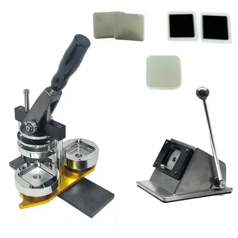 50x50 mm štvorcový chladiaci magnet na výrobu stroja vrátane stroja a 100 set magnetovej časti a rezačky pre domácu dekoráciu