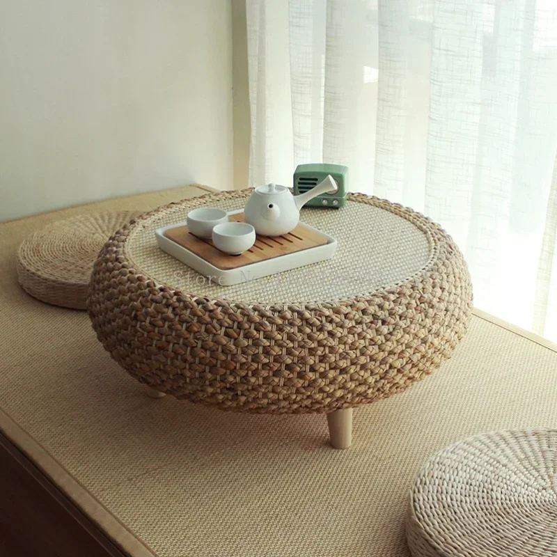 50x50x25 / 60x60x25 cm japonský štýl Slaw Konferenčný stolík pre okno s nízkym podlahovým stolom japonský čajový stôl pre obývaciu izbu