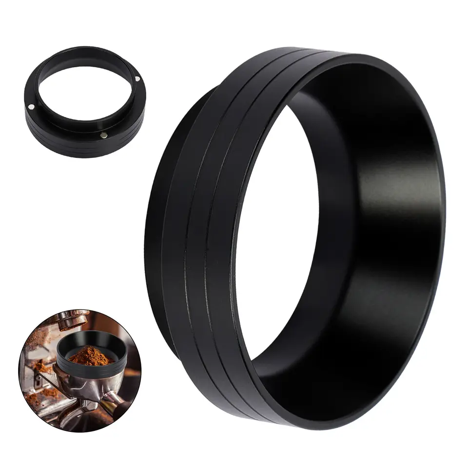 51/54/58 mm Espresso Dosing Funel Magnetický hliníkový kávový prášok Kôš Barista Portafilter