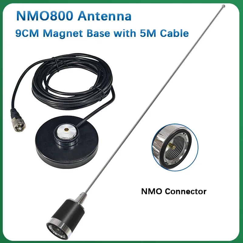 51 cm NMO800 Anténa a 9cm Magnetic Mount Base Set Dual Band VHF/UHF 144/430MHz 100W Aerial pre Tyt Baojie Qyt Mobile Car Mobile Car Radio Radio Radio Radio Radio Radio