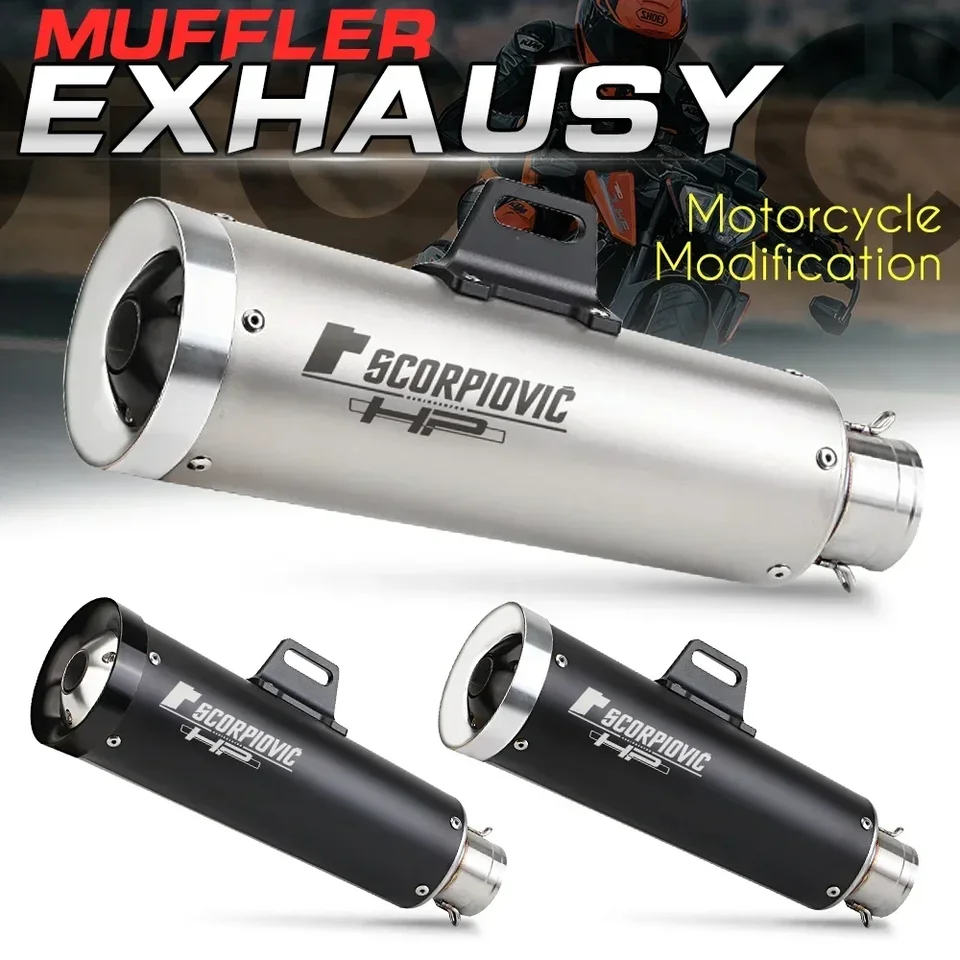51 mm Escape Motocross Motocross Sump Modifikované motocyklové tlmivé potrubie Connect Pitbike pre Yamaha R6 R25 Z400 Z750 MT09 MT03 Z650,