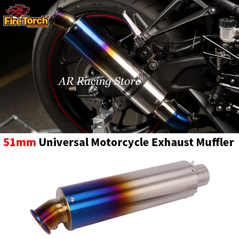 51 mm univerzálny motocykel GP výfukového potrubia TUMBLER ESCAPE MOTO MODIFIKOVANÝ DB ​​KILLER pre bicykel GSXR ZX6R ZX10R Z250 Z650