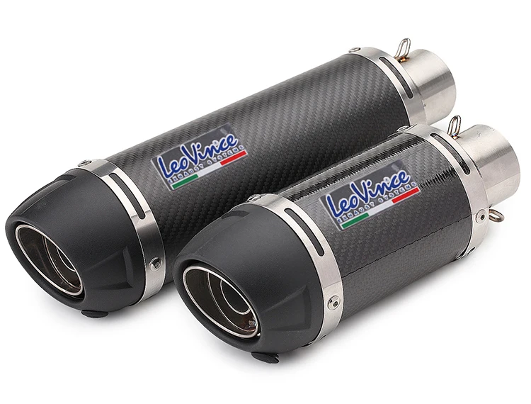 51 mm výfukové potrubie motocyklov Leo Vince Escape Moto Mufller pre Scooter Pit Bike Cafe Racer Z750 Tmax 530 PCX150 Z800 FZ6 MT07 R6