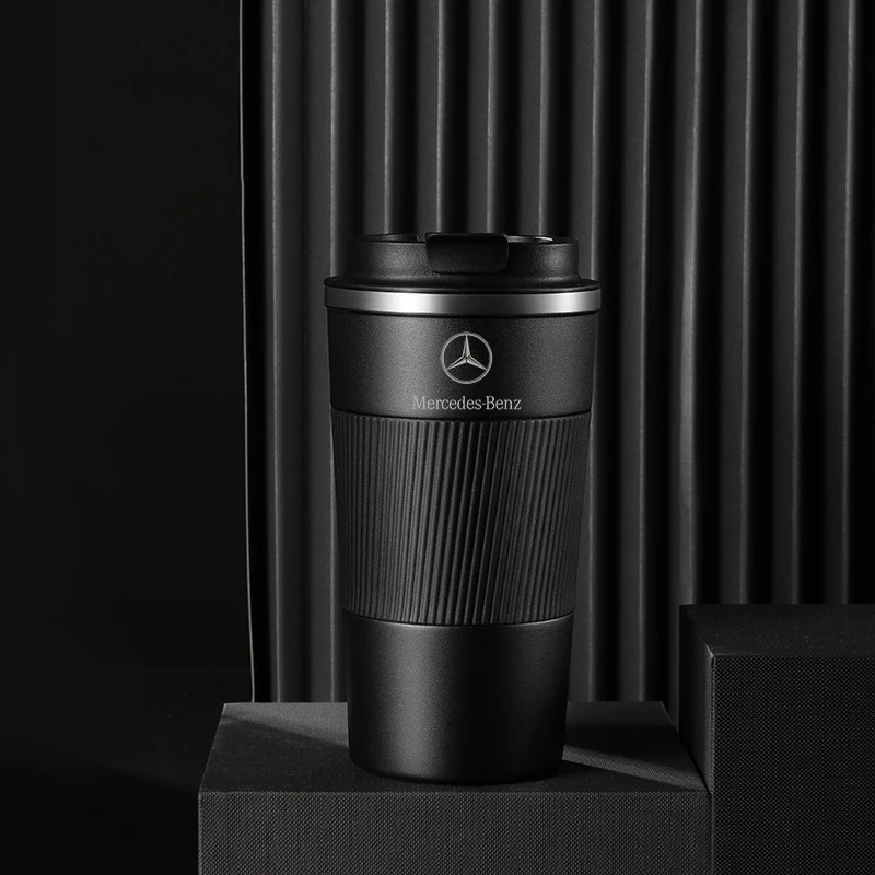510 ml kávové hrnčeky pre Mercedes Benz Abce CLA GLA GLC Trieda W204 W205 W212 W213 Vákuová banka z nehrdzavejúcej ocele Automatické zásoby
