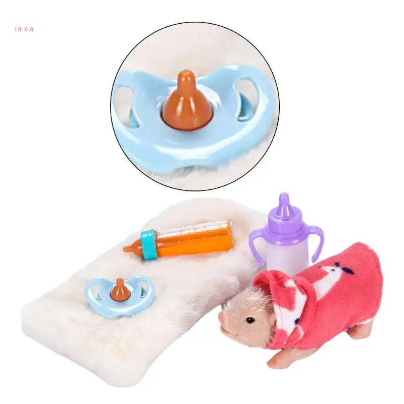 51BA Reborns Animal Pig Pet Pet Hray Office Office Model Model Toy Piglet Kids Gift