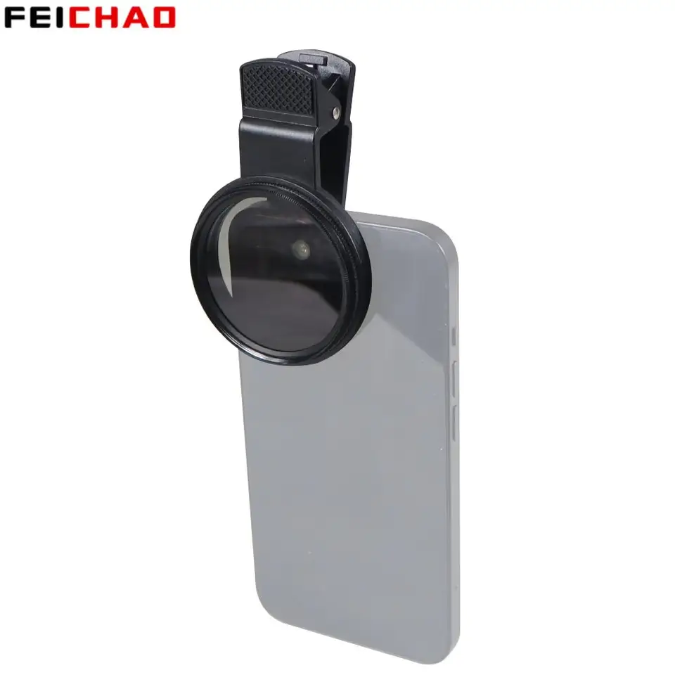 52 mm fotoaparát Filter Clip Kovový prsteň W Cpl nd UV makro hviezdná premenná hviezdny šošovkový filter pre iPhone Huawei Samsung Android Smartphone