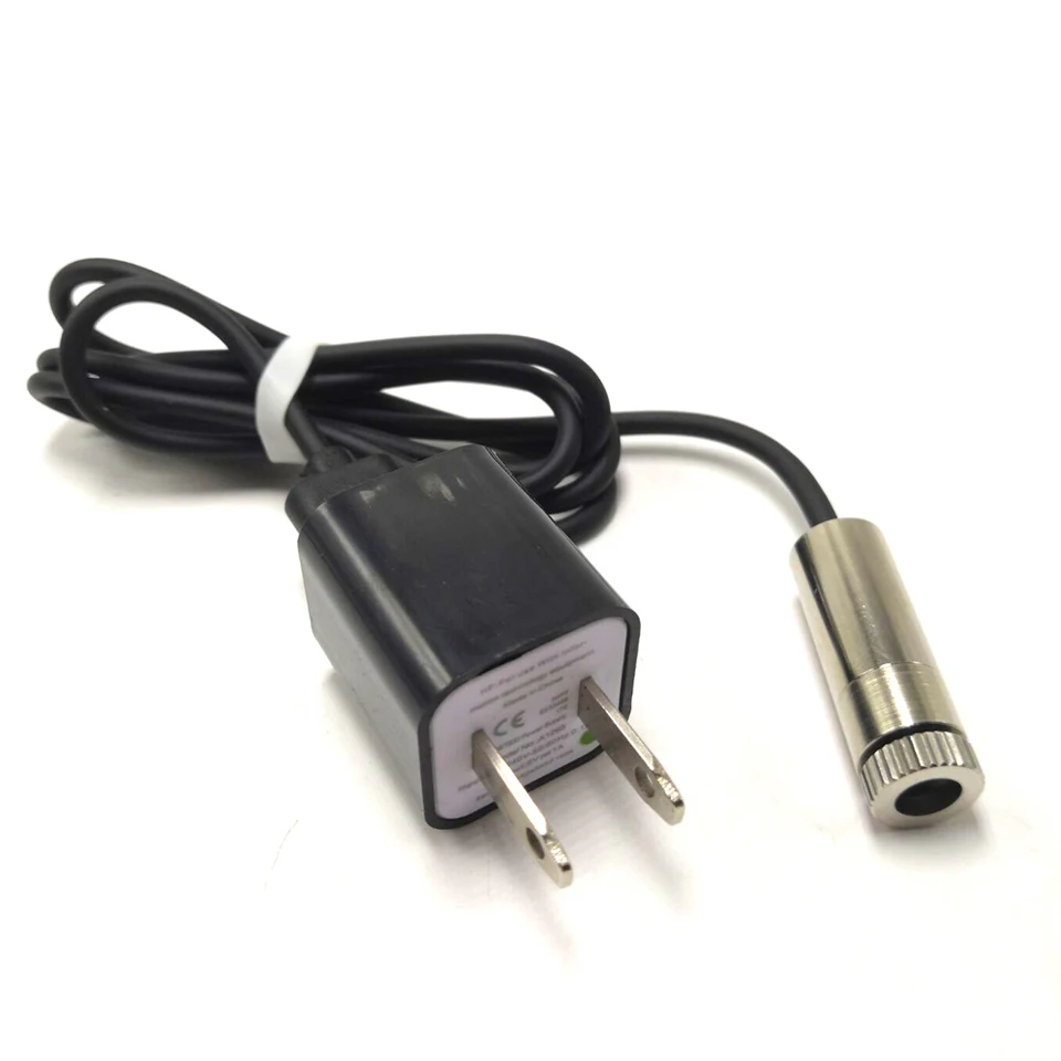 520nm 10MW zelený laserový svetlo diódový modul DOT LINE Tvar 12 mm*30 mm 3,2 V s USB zástrčkou