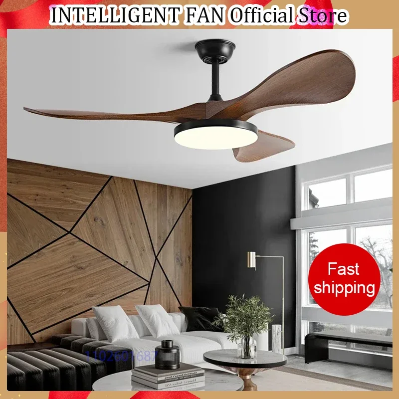 52inch DC 35W Pure Copper Motor stropný ventilátor so 60 W LED svetlom a diaľkovým ovládaním silných veterných ventilátorov 220V 110V
