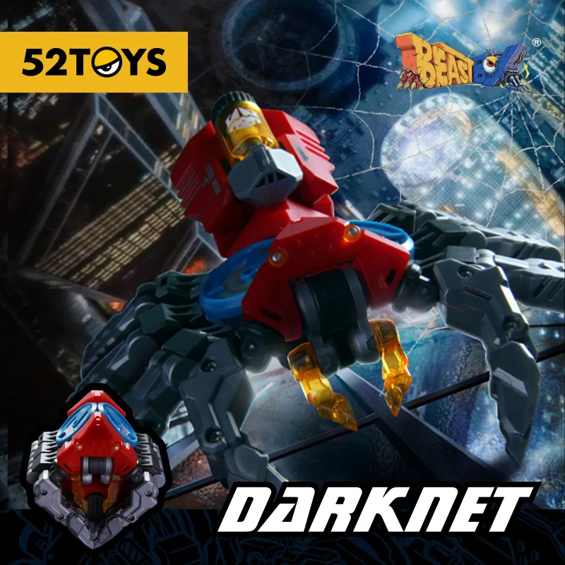 52Toys Beastbox BB-12 Darknet Deformation Robot, prevod v mechu a kocke, akčná postava, zberateľský darček
