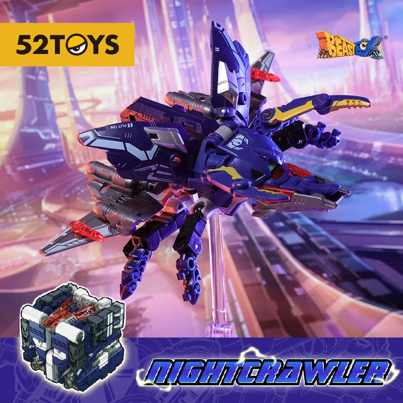 52Toys Beastbox BB-36 Nightcrawler Deformation Toys Action Figure, Collectible Converting Toys Mecha Robots