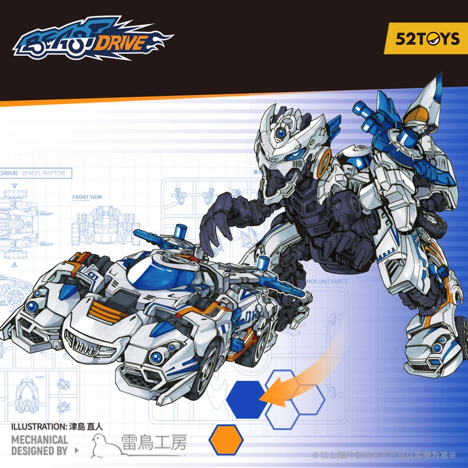 52Toys BeastDrive BD-01 KOLES RAPTOR VELOCIRAPTOR MODEL Kit
