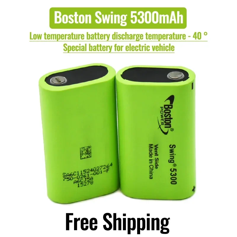 5300 mAh 3,7 V Nová originálna batéria pre Boston Power Swing 5300 Nízkoteplotná palivová lítium batérie bunka 13A Vypúšťanie